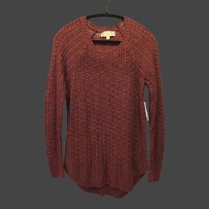 NWT Pink Republic Sz Large Sweater Pullover Long Sleeve Wine Country